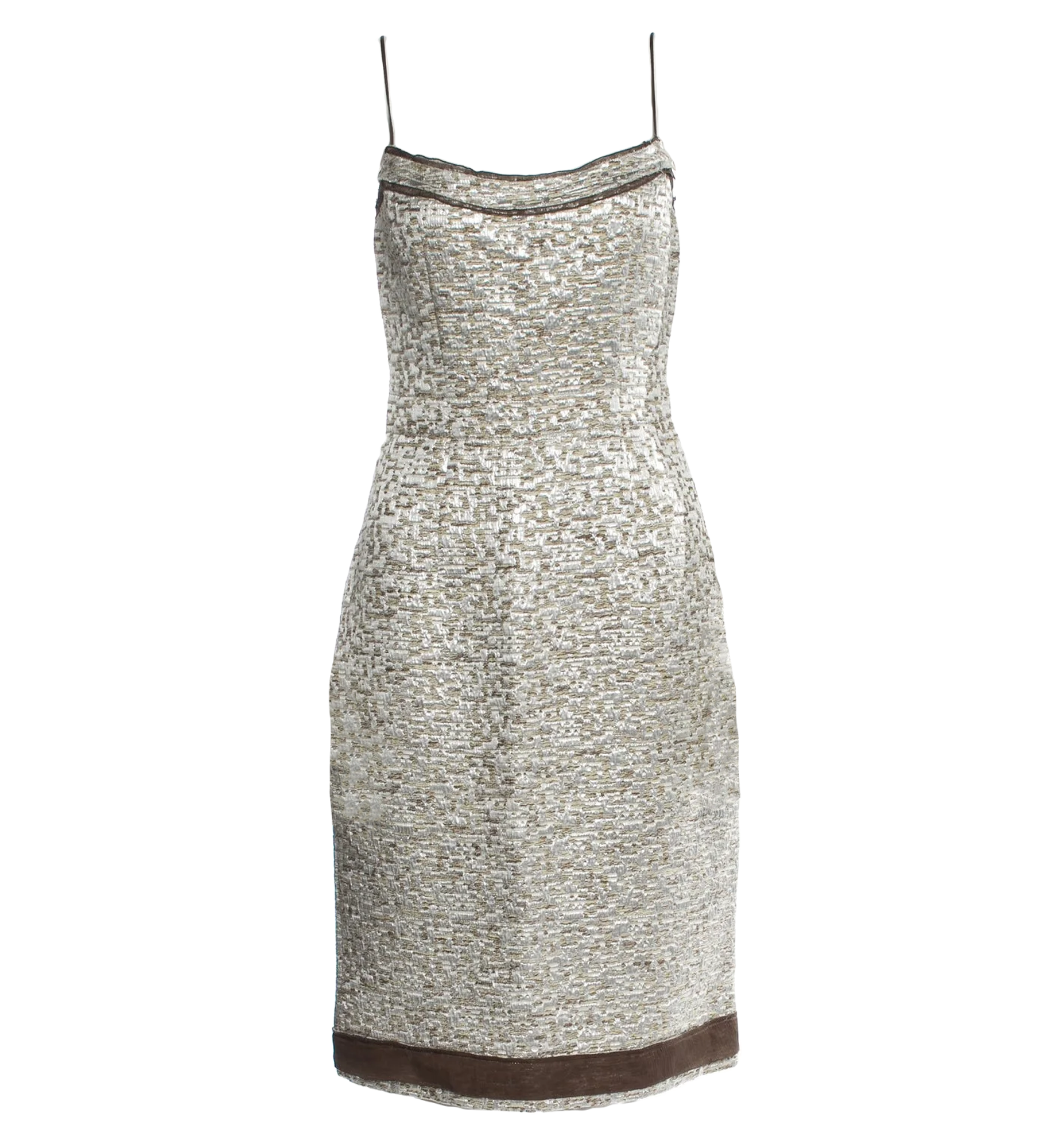Prada Vintage Metallic Midi Dress Prada Vintage Metallic Midi Dress