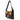 Fendi Metallic Suede Crystal Embellished Snakeskin Buckle Baguette