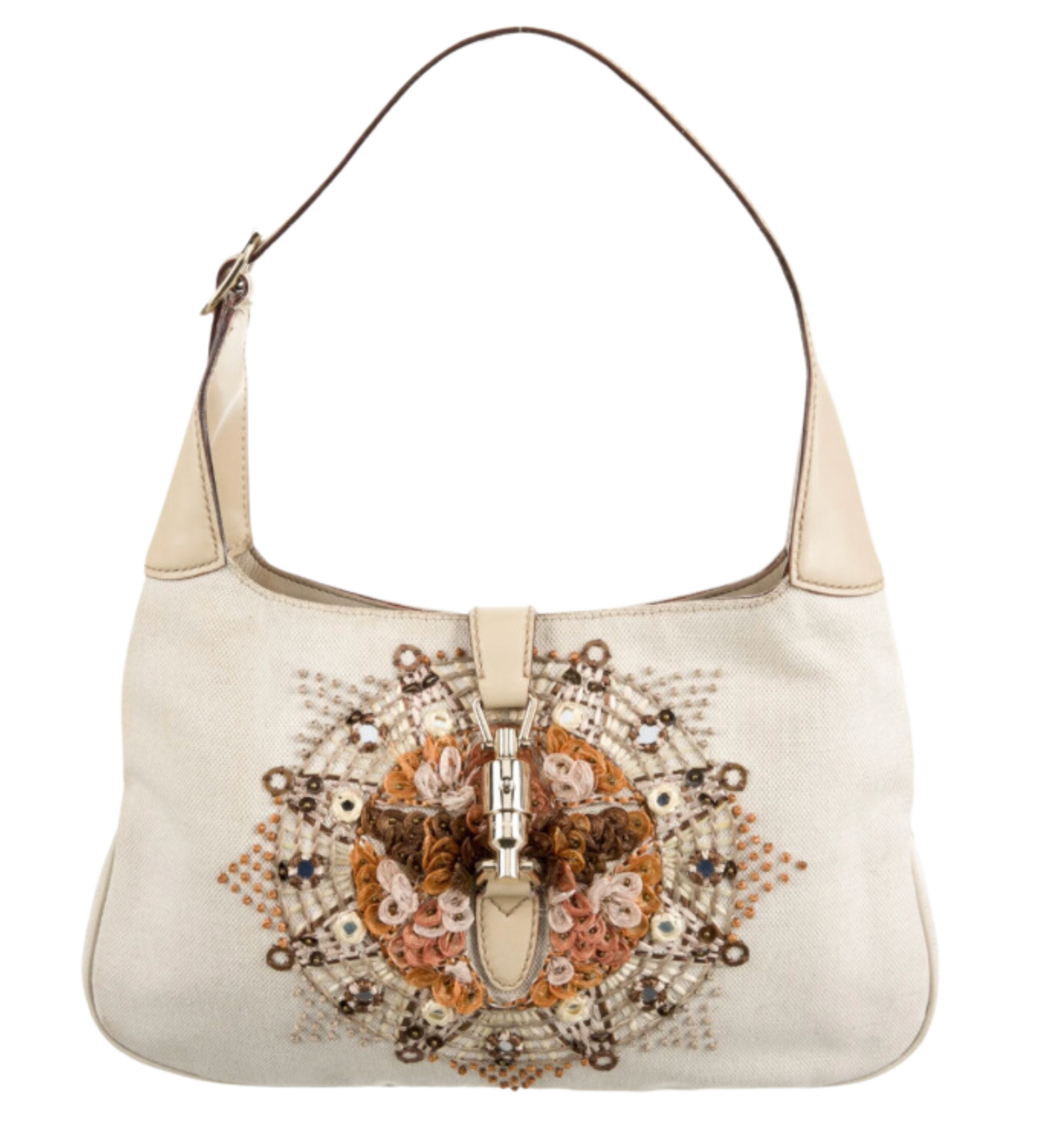 Gucci Embroidered Jackie Hobo