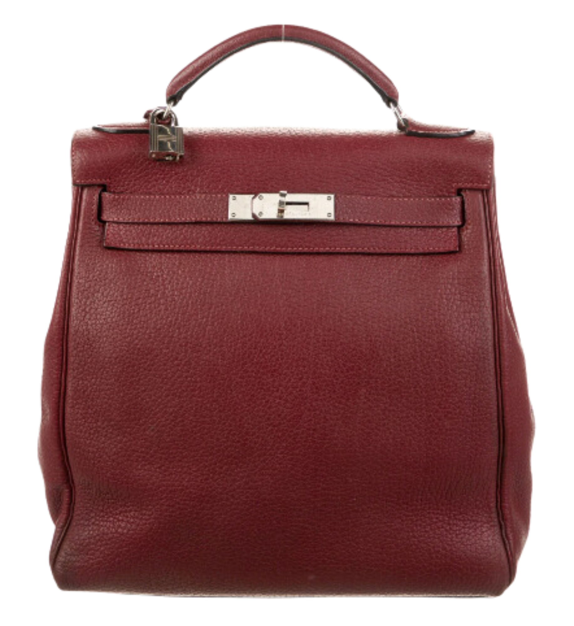 HERMÈS Rouge Fjord Kelly Ado Backpack