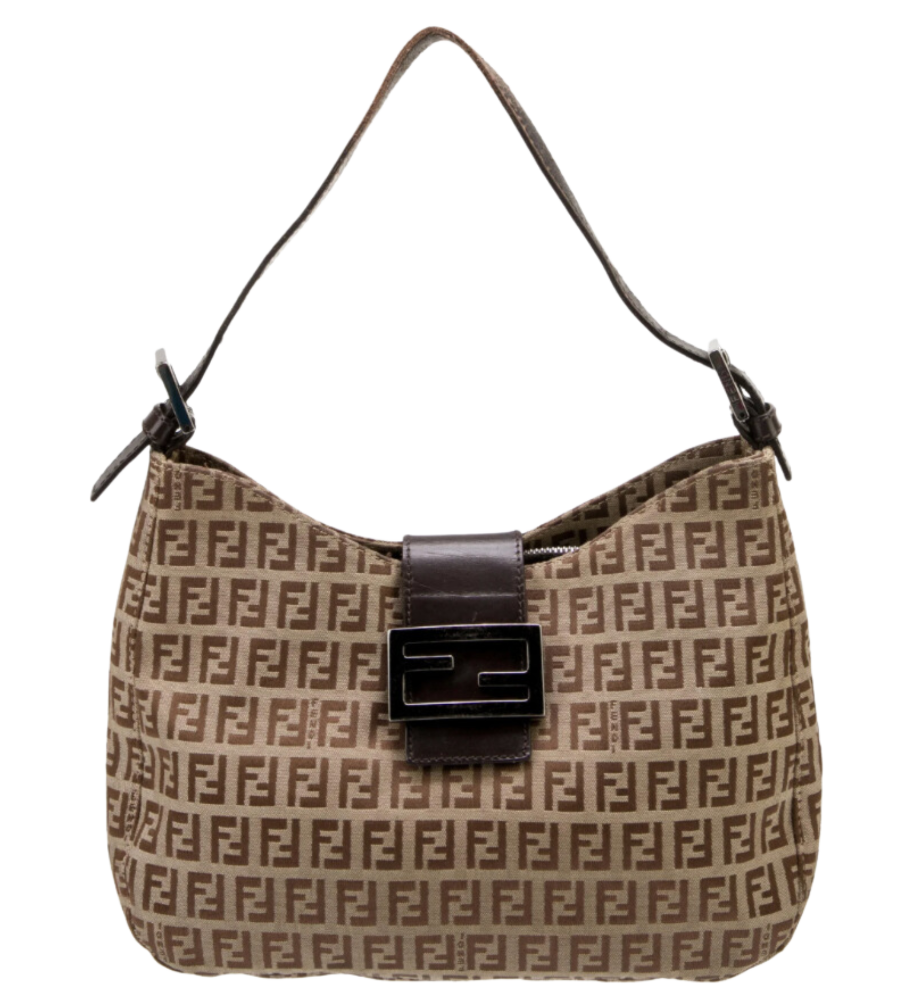 Fendi Zucchino Hobo Baguette