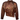 Cavaricci Vintage Brown Belted Leather Lace-Up Detail Biker Jacket