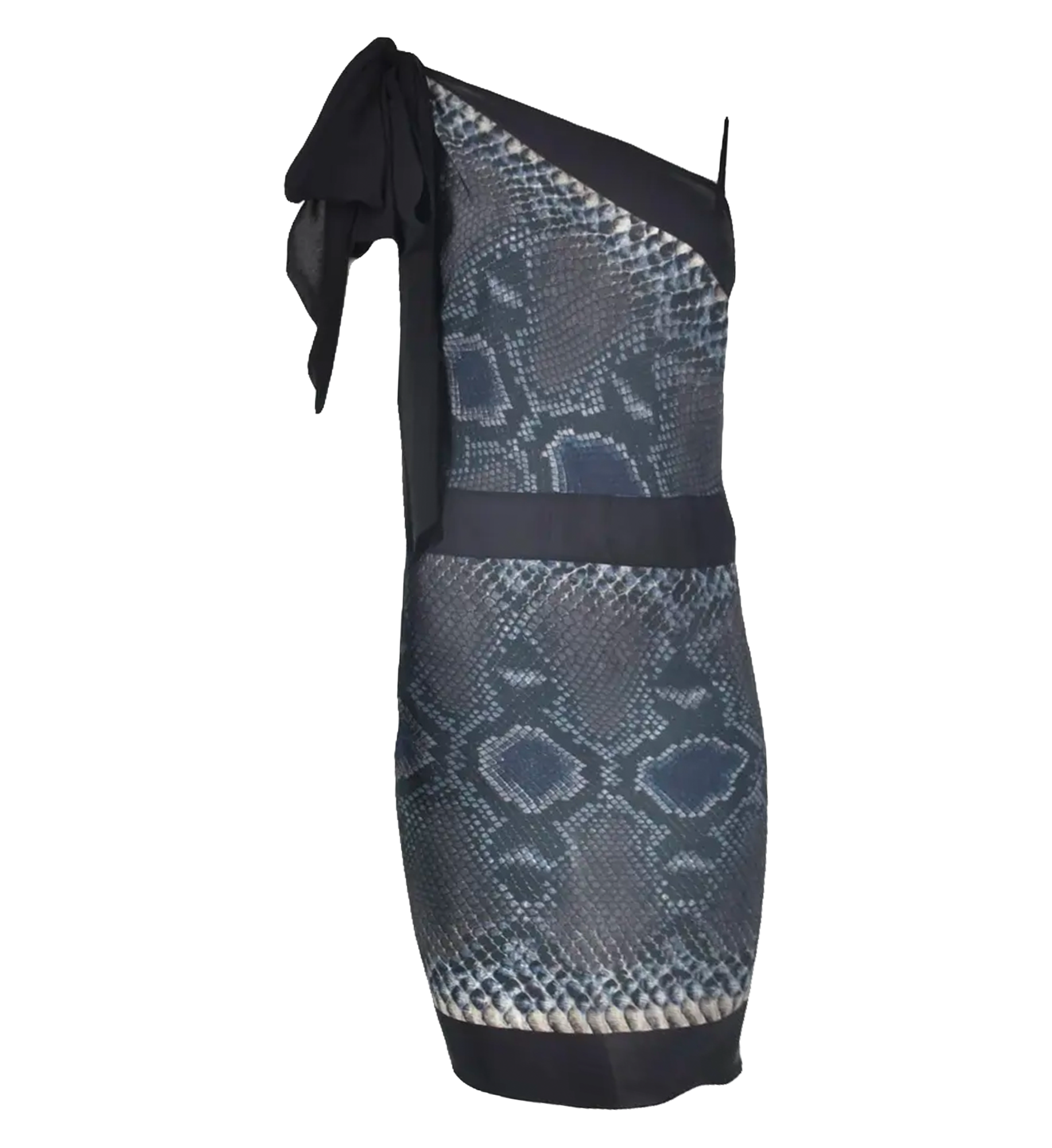 Prada Snakeskin Asymetric Dress