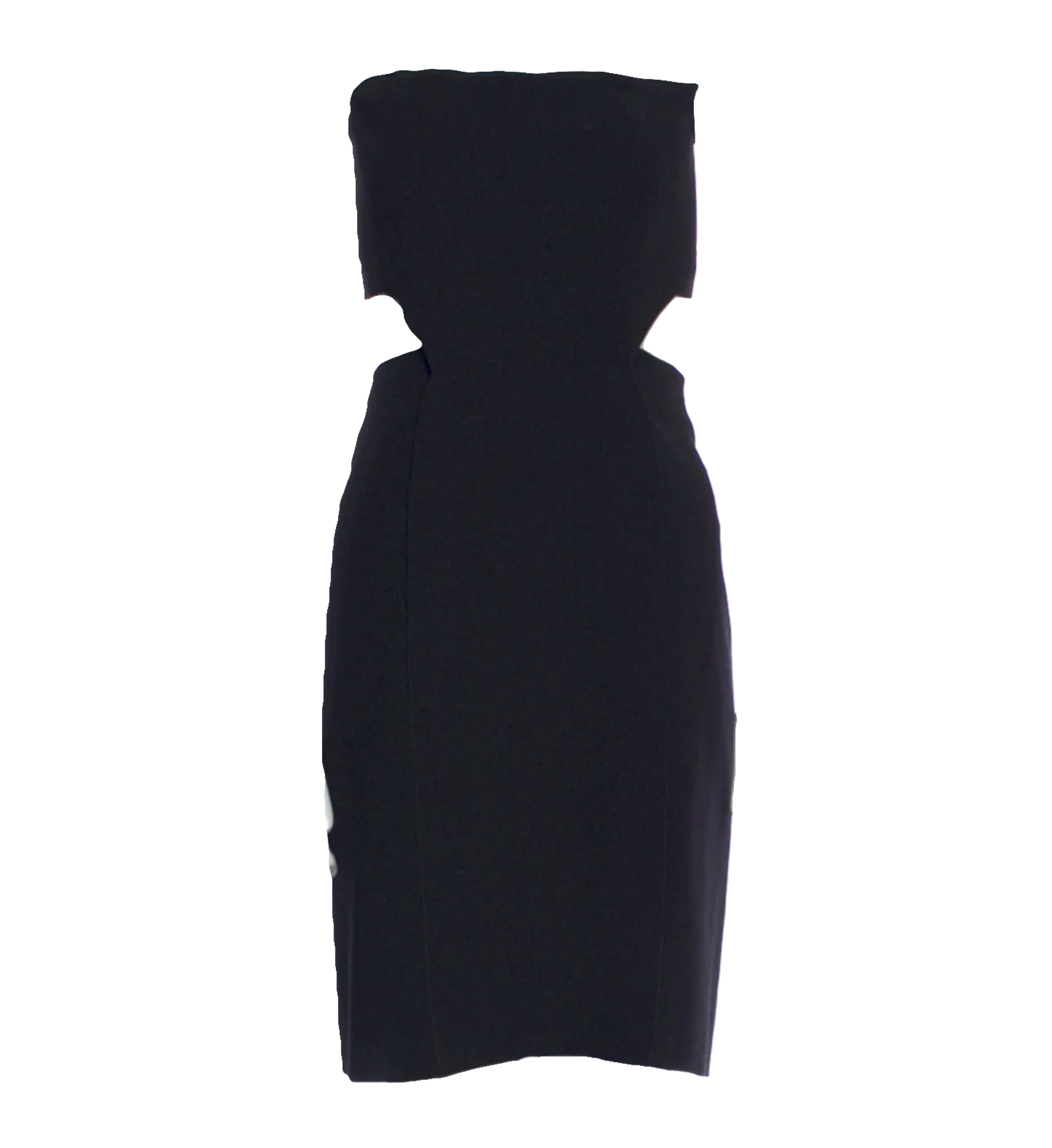 Cedric Charlier Strapless Cutout Cocktail Dress