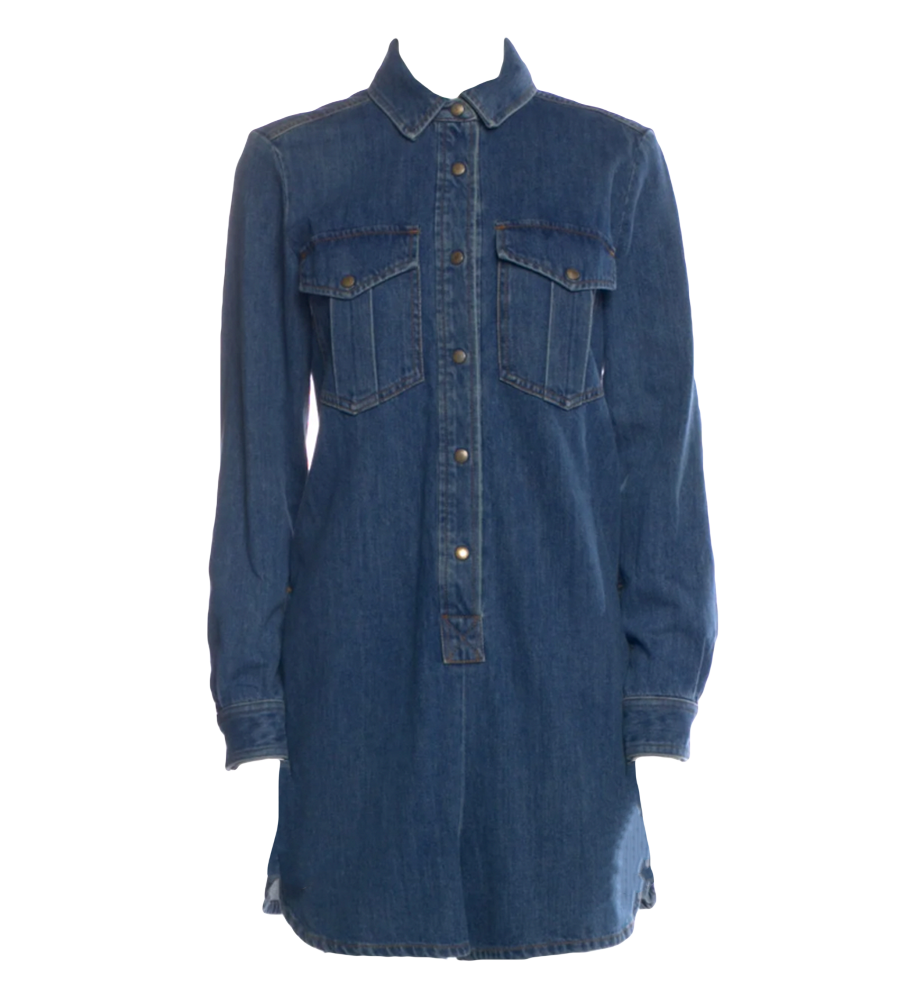 Valentino Denim Button Down Romper