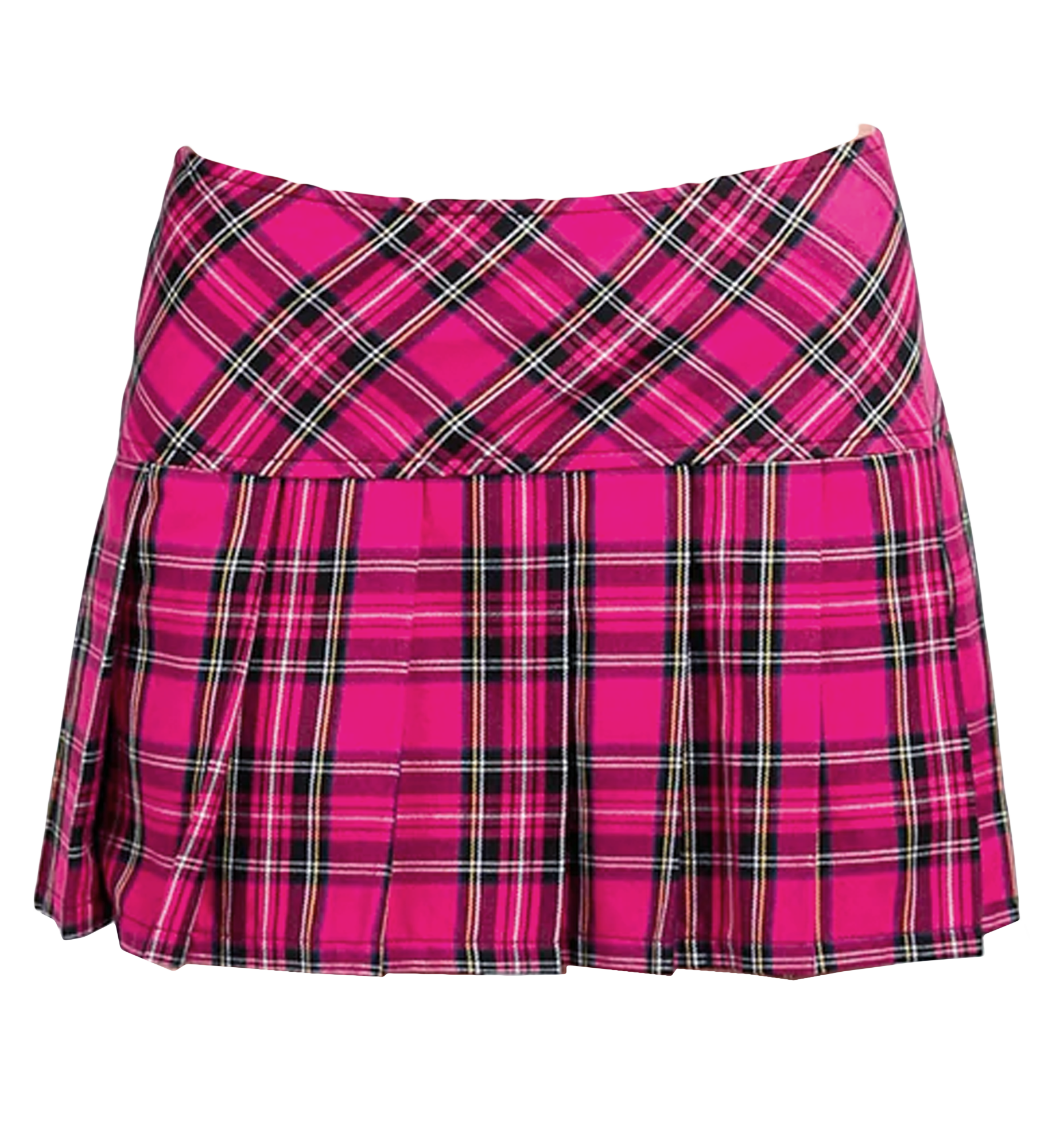 Tripp NYC Plaid Pleated Mini Skirt