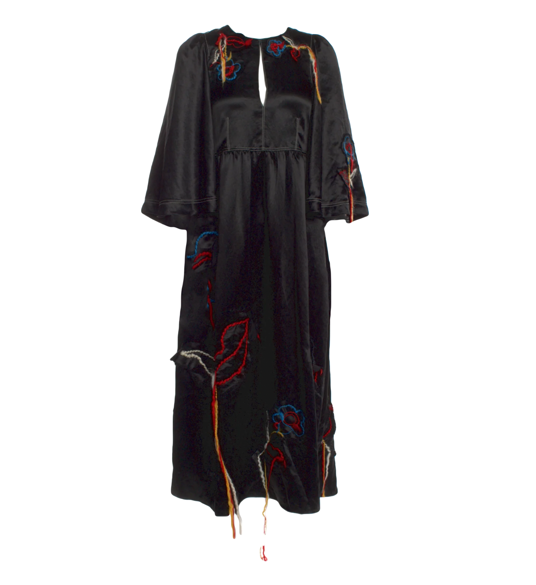 Sonia Rykiel Embroidered Butterfly Sleeve Dress