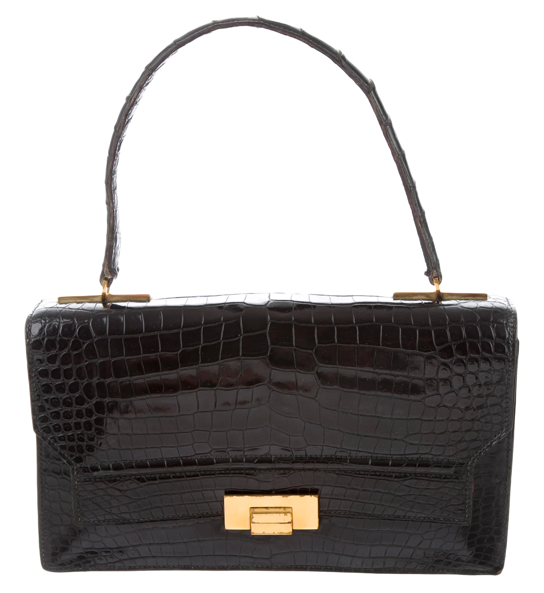 HERMÈS Vintage Alligator Sac Palermo