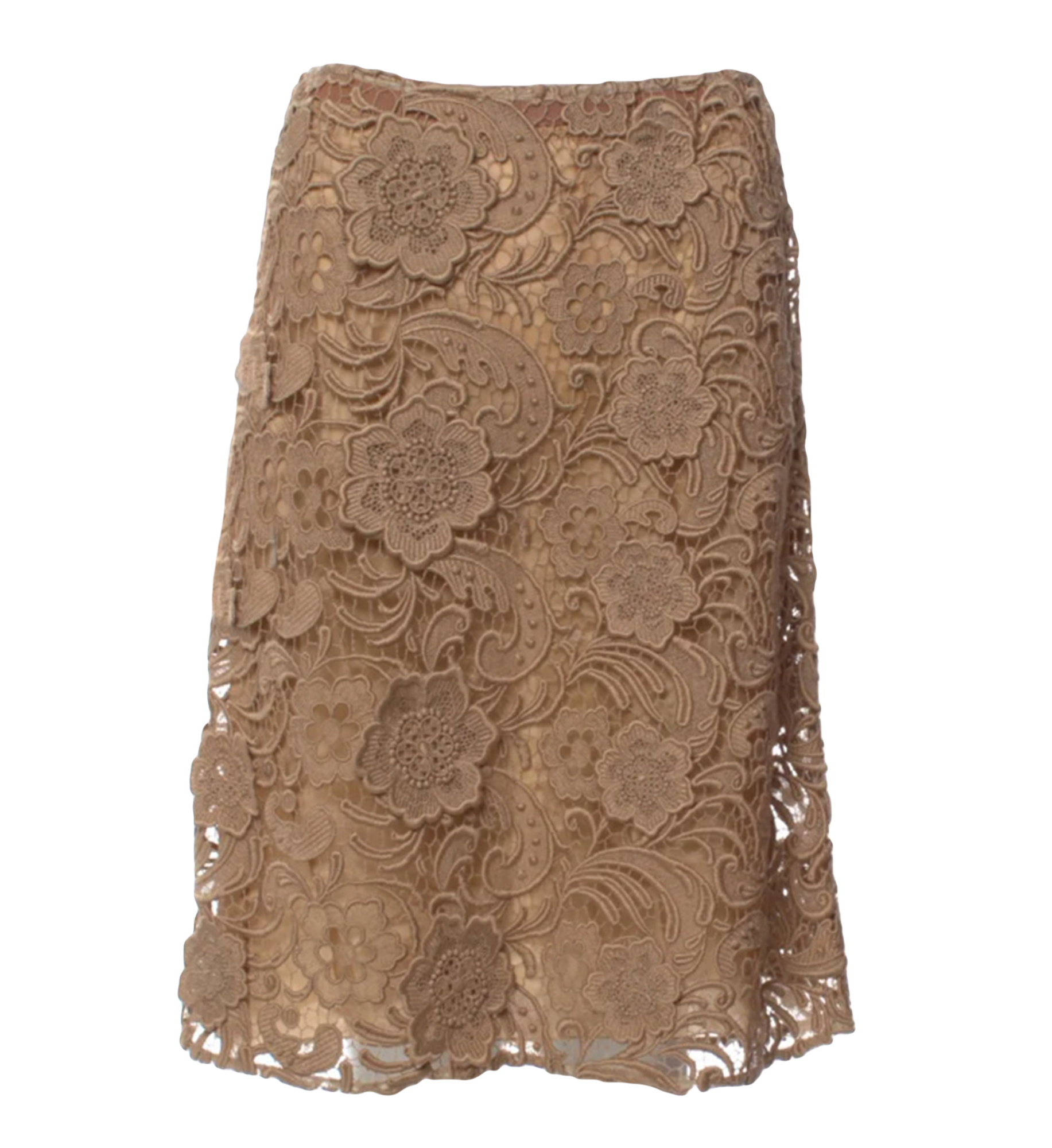 Prada Lace Midi Skirt