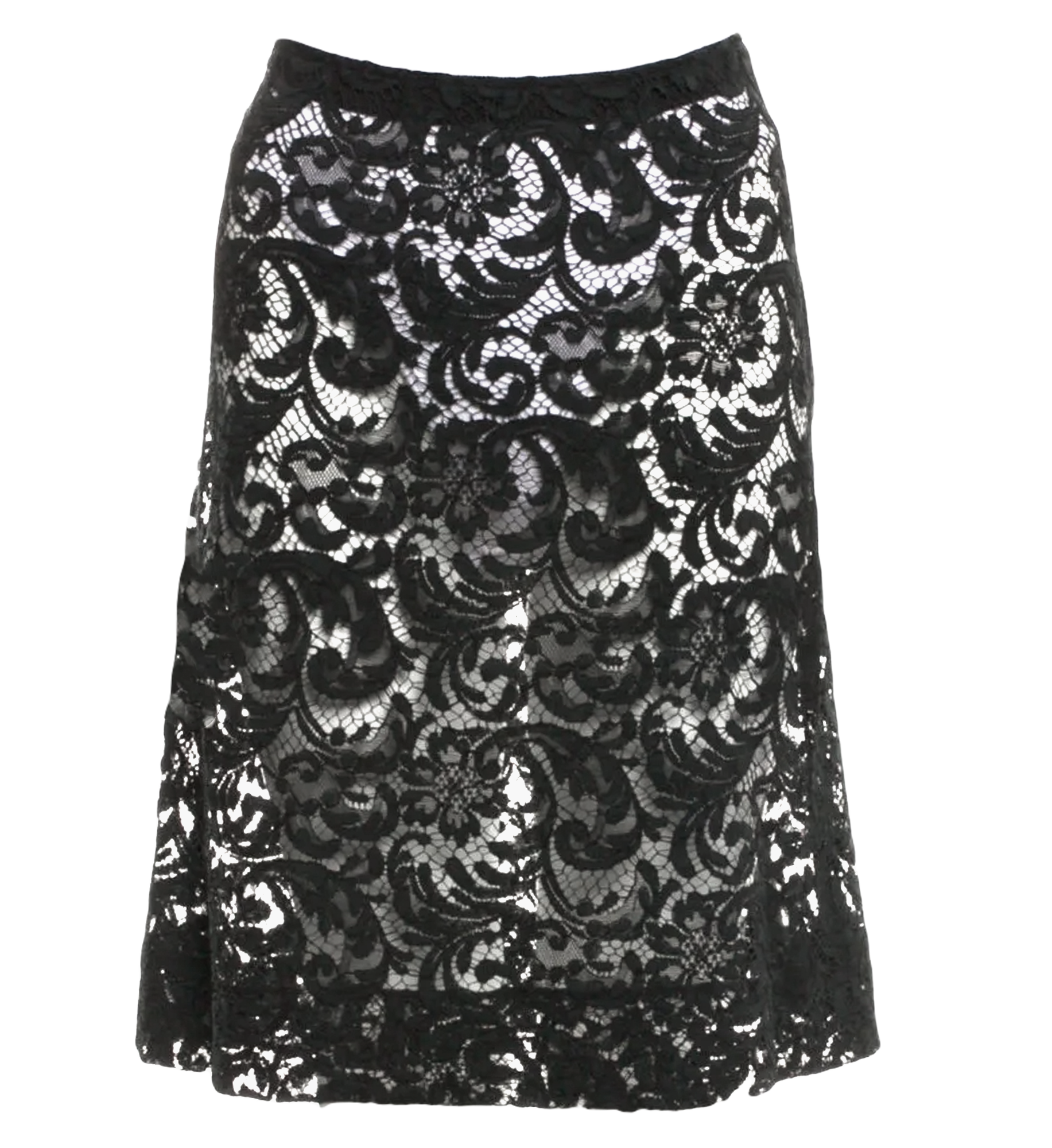 Prada Lace Midi Skirt