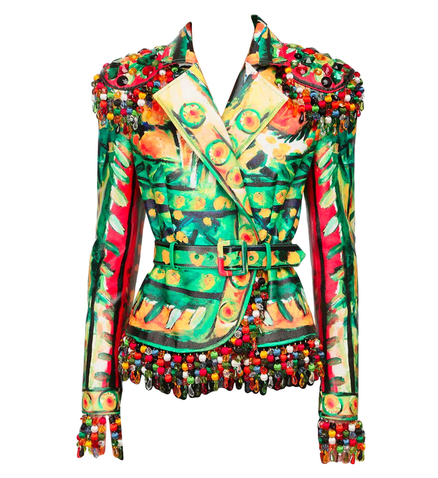 Moschino Couture Picasso Collection Beaded Jacket