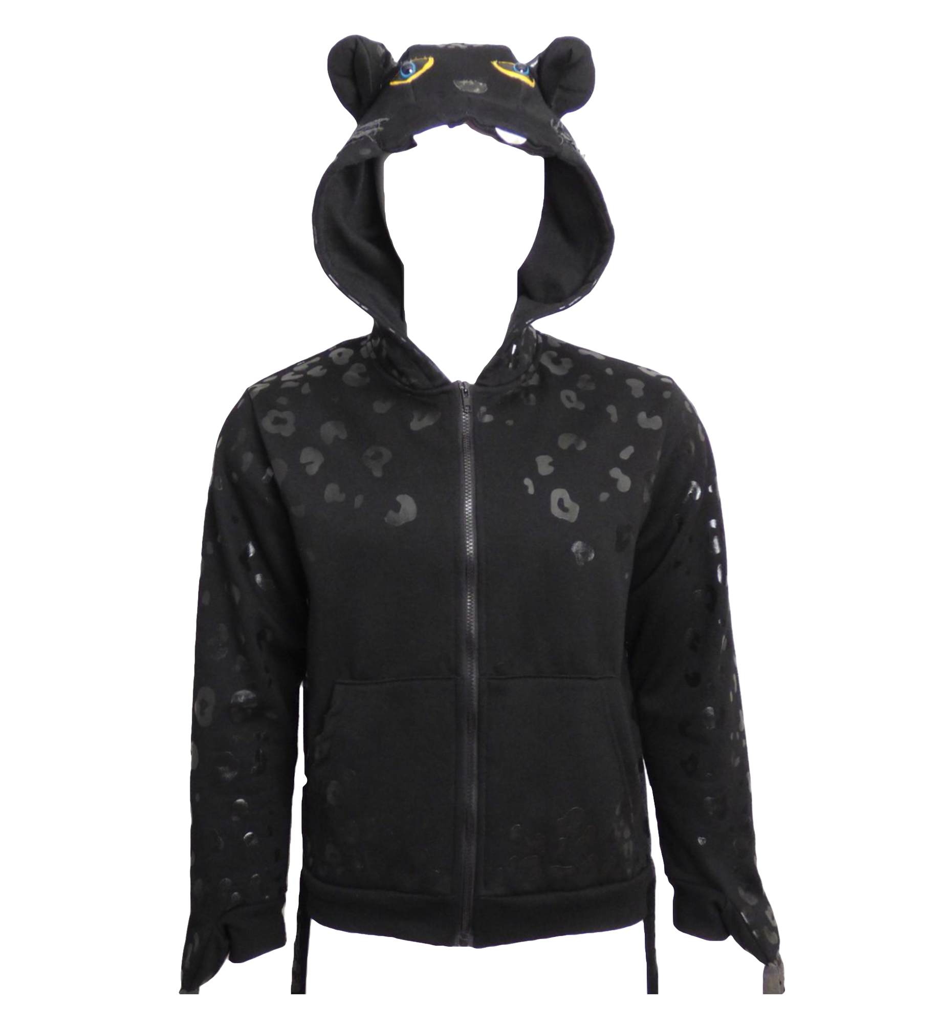 Jeremy Scott x Adidas Leopard Zip Up Hoodie W/ Gloves