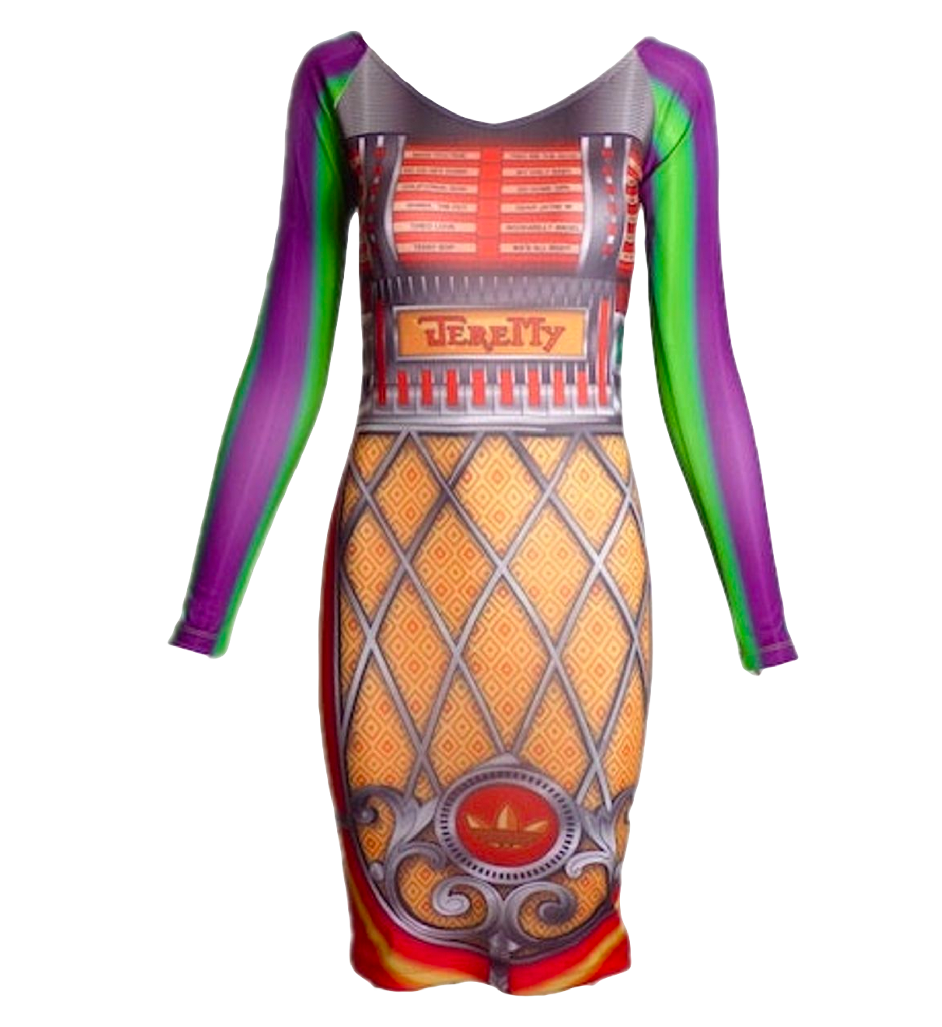 Jeremy Scott x Adidas Jukebox Bodycon Dress