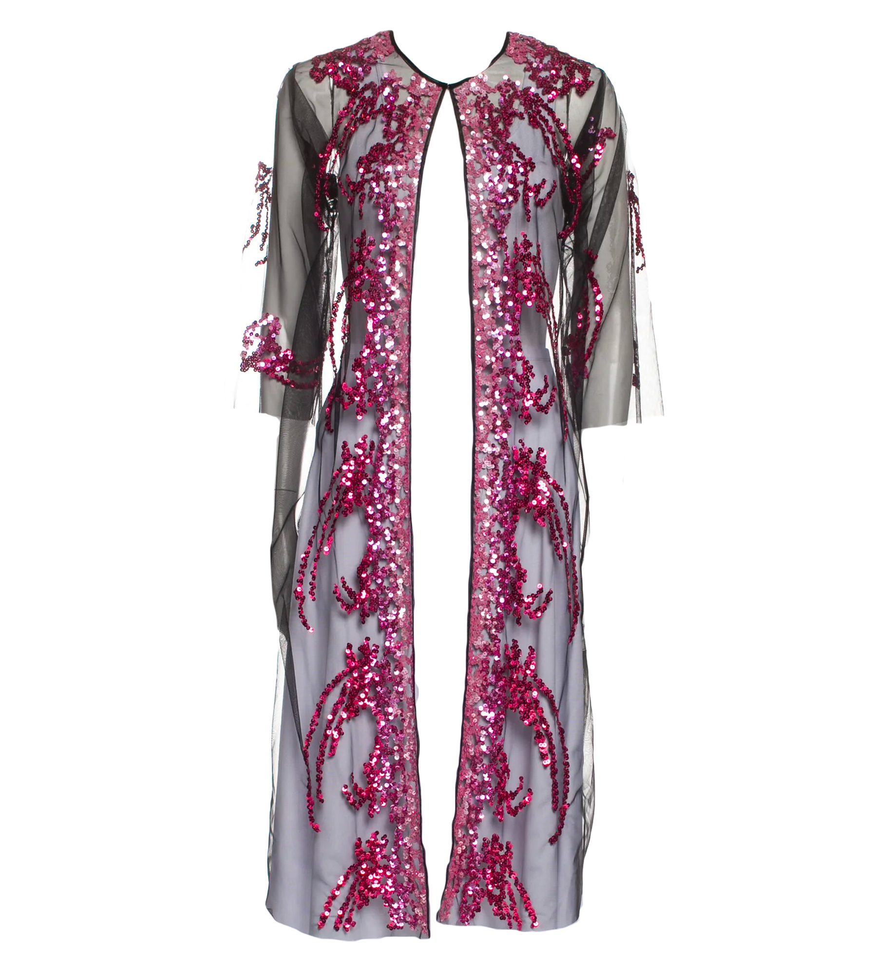 LIBERTINE Sheer Embellished Robe