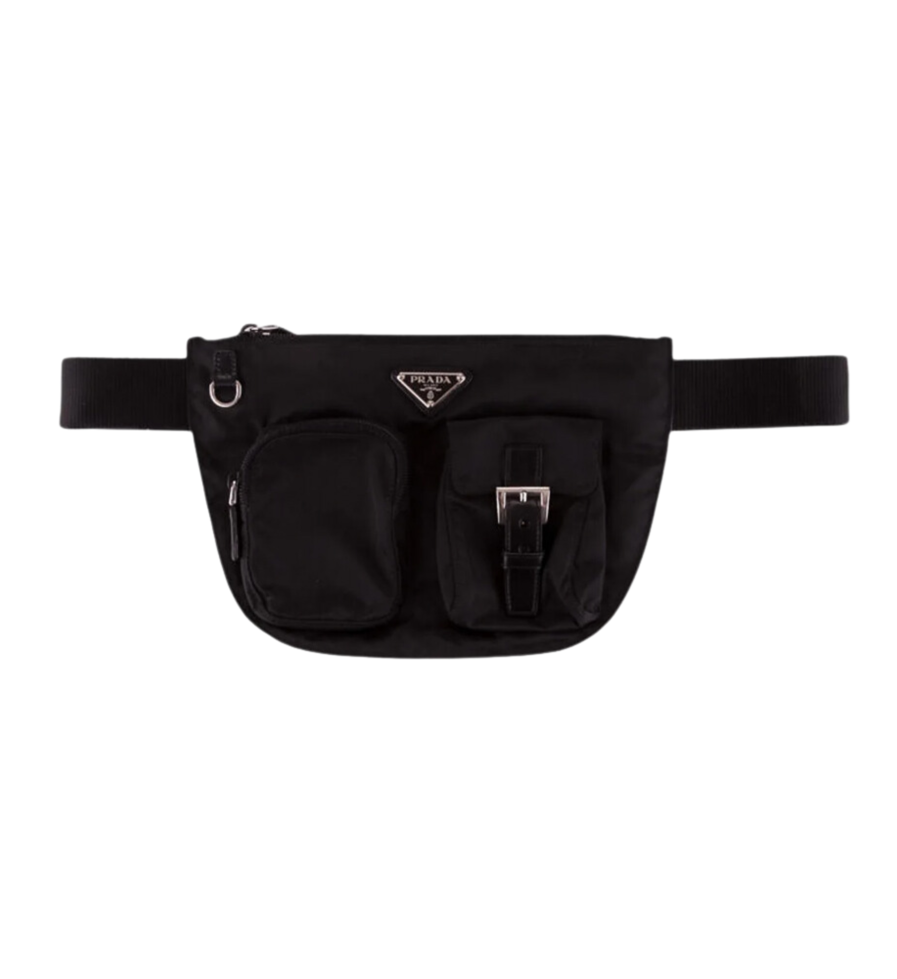 Prada Tessuto Double Pocket Belt Bag