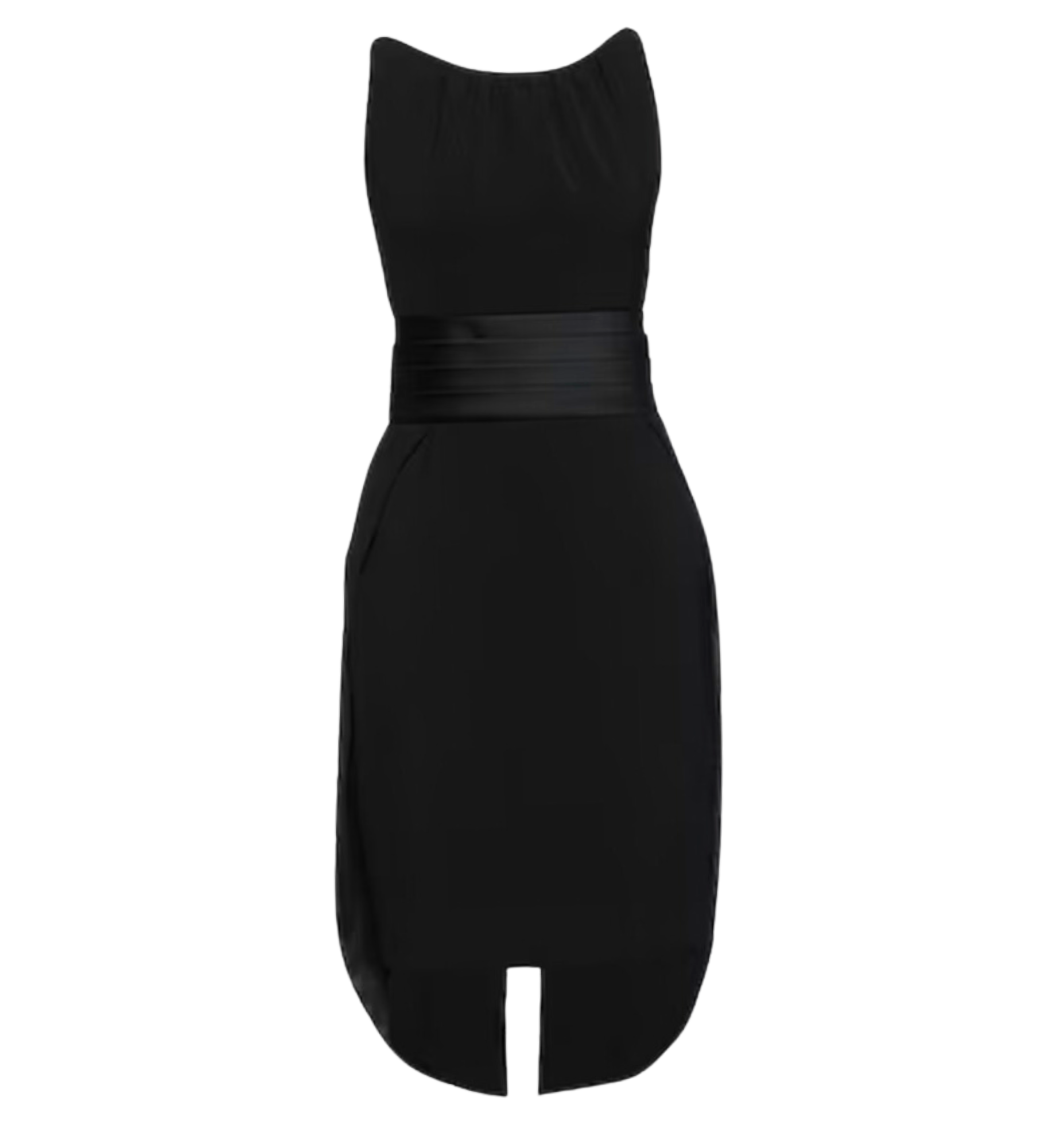 Moschino Couture Tuxedo Tail Sheath Dress