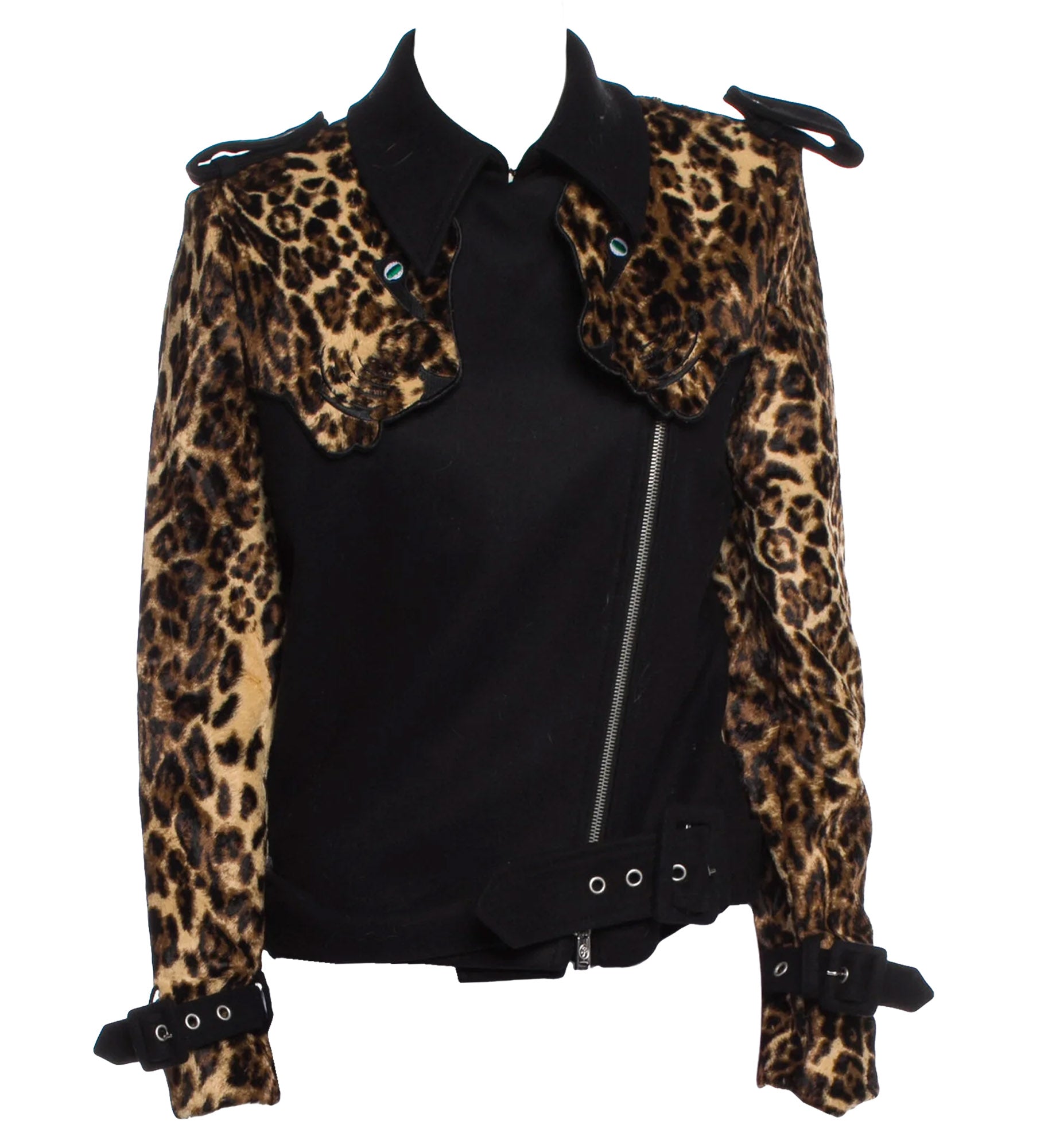 JCDC Leopard Applique Jacket