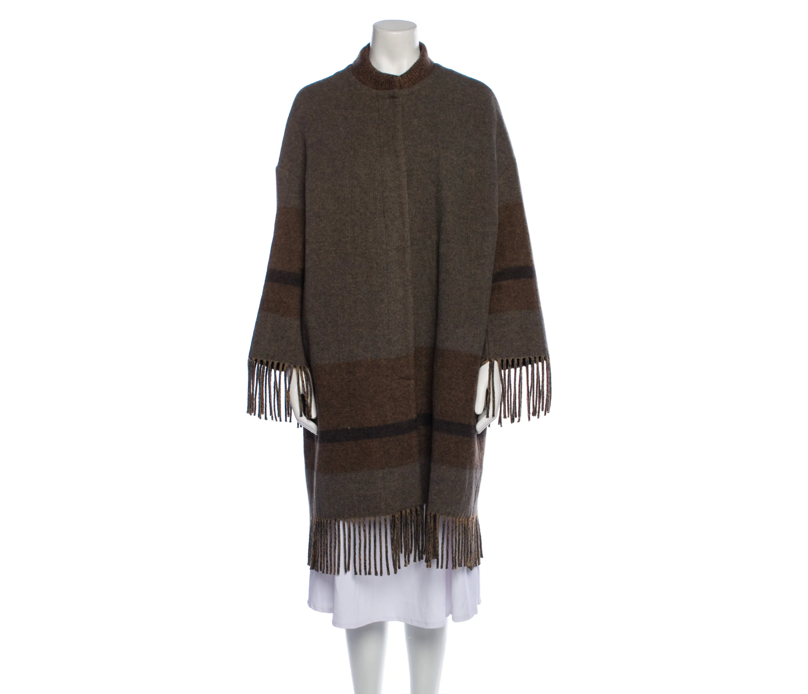 Fabiana Filippi Fringe Wool Coat