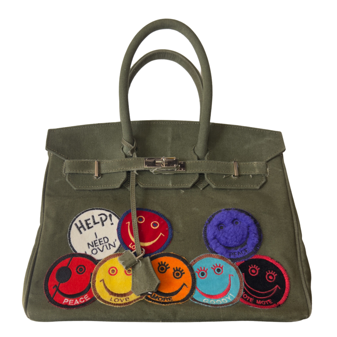 READYMADE Japan Smiley Patches Travel Bag