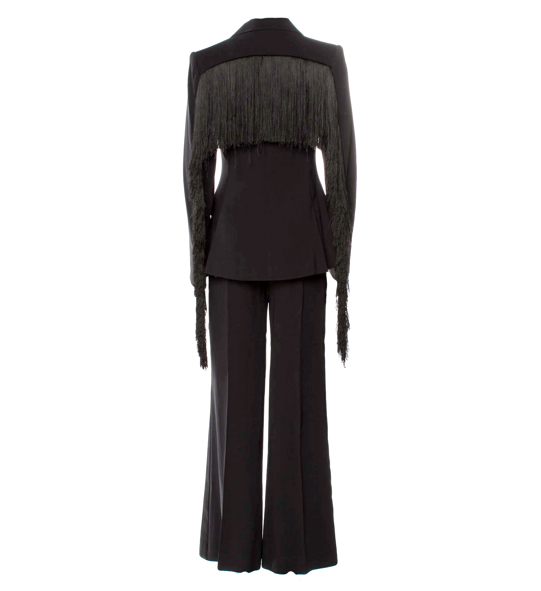 Alberta Ferretti Fringe Pantsuit Set