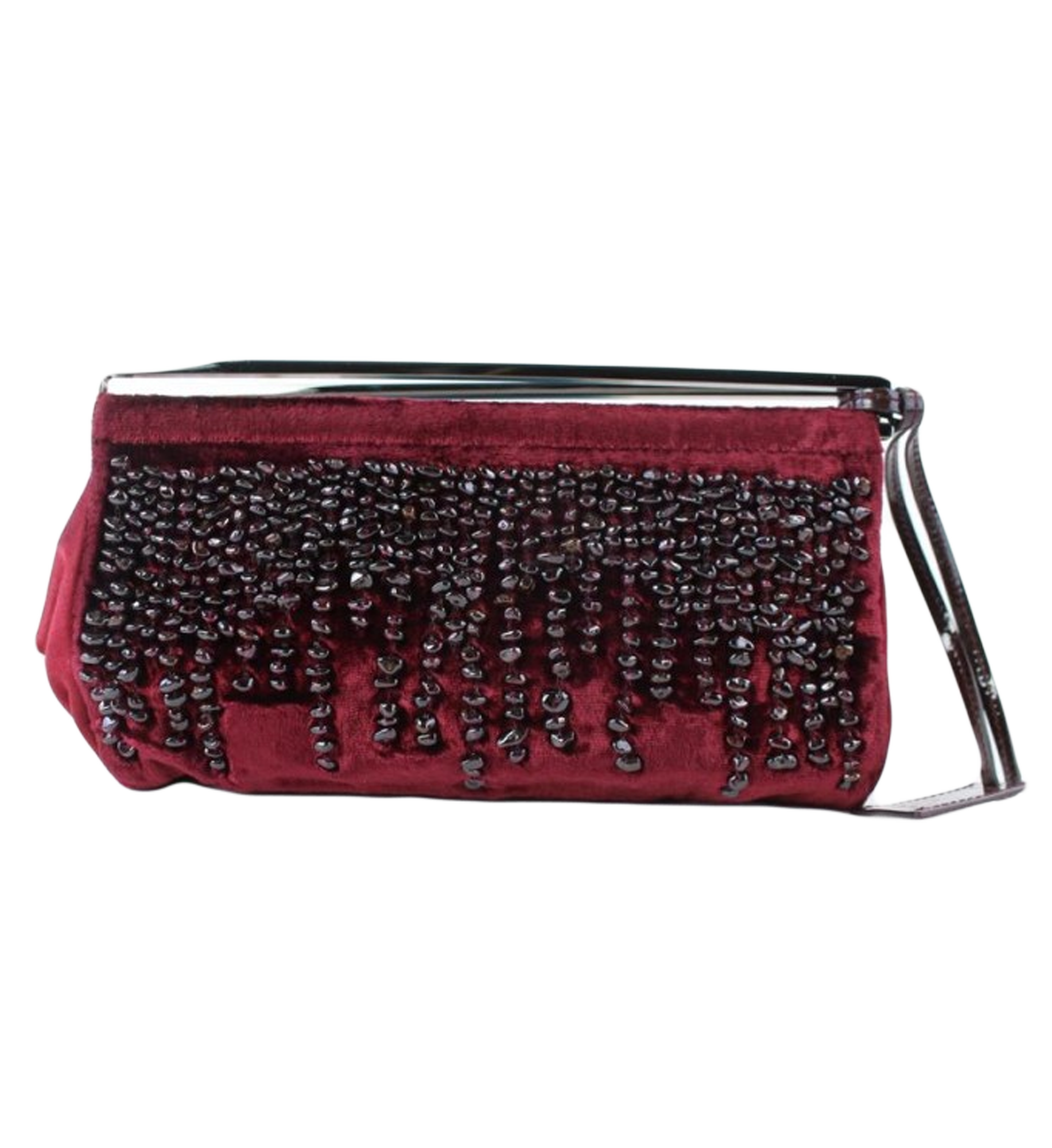 Gucci 1999 Velvet Beaded Clutch