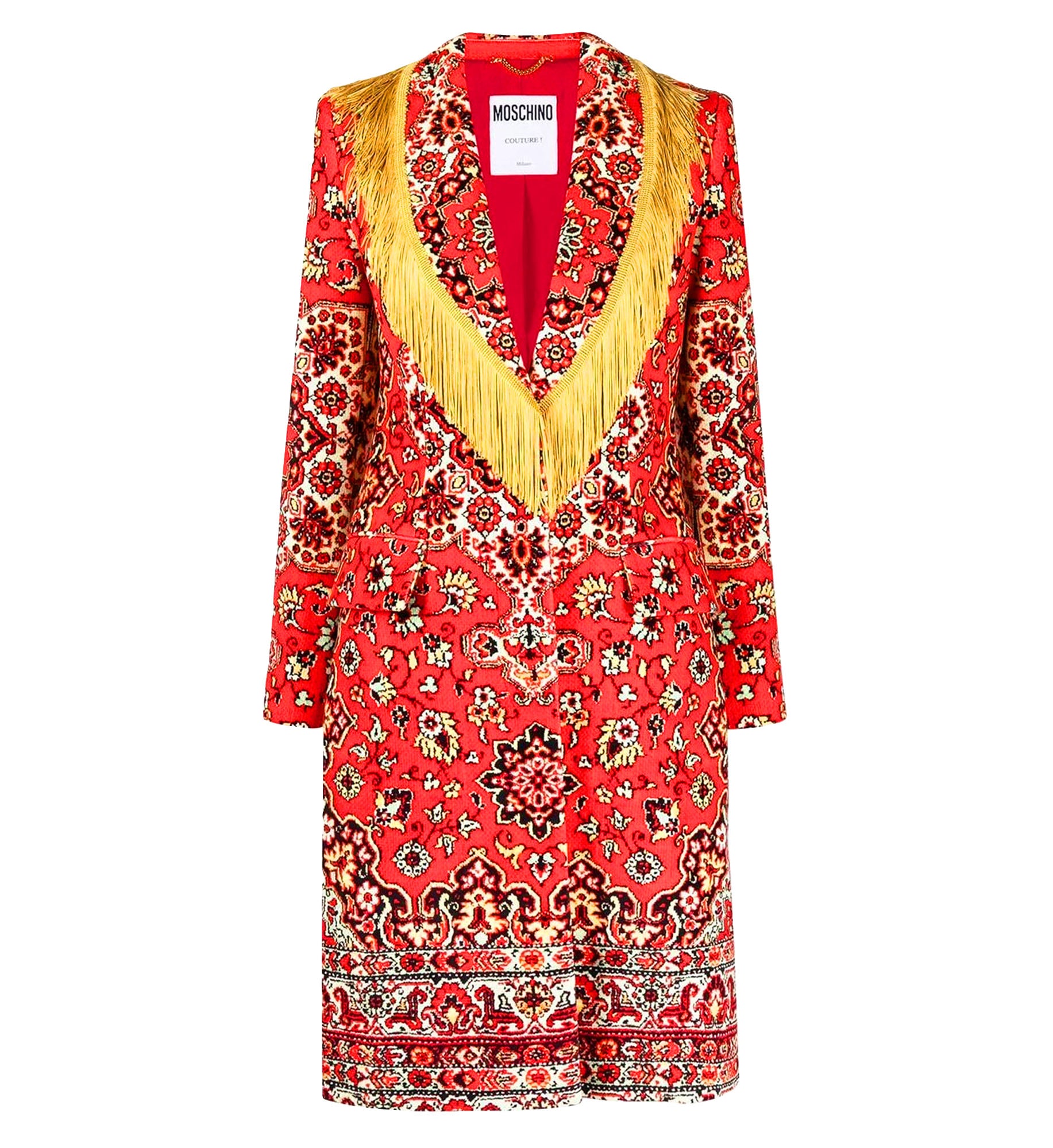 Moschino Rug Print Coat