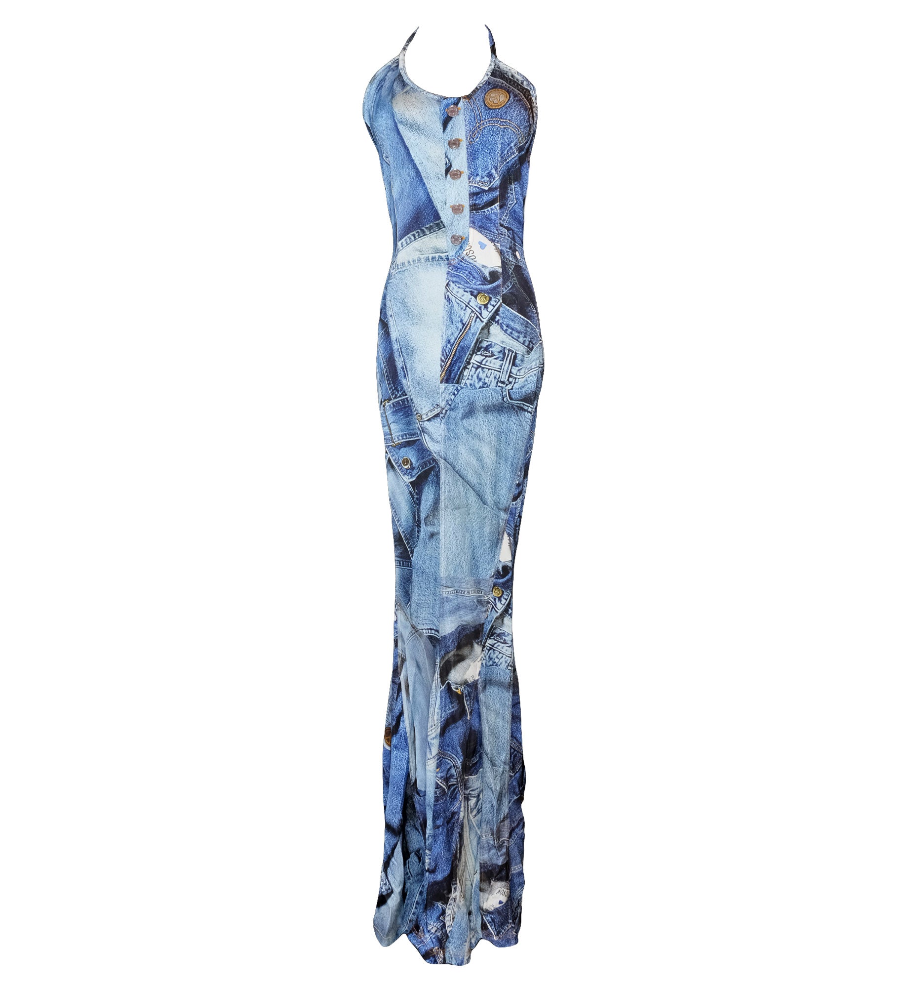 Moschino Jeans Printed Maxi Dress