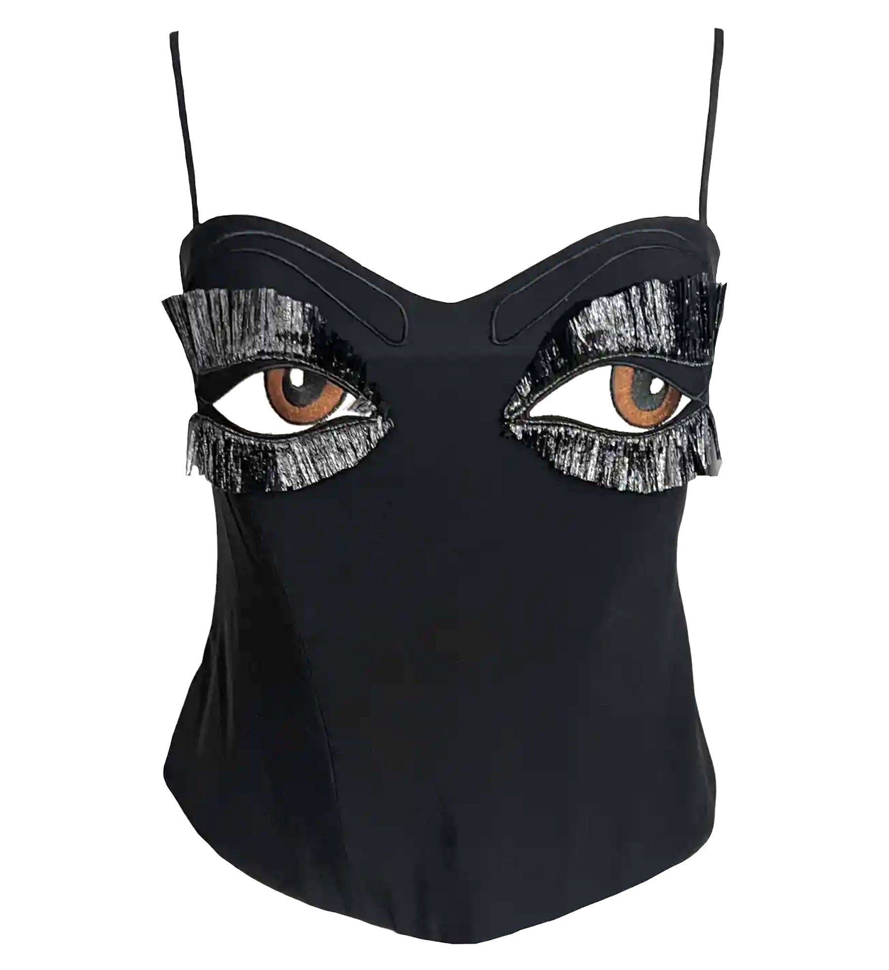 Moschino Vintage "The Eyes" Corset