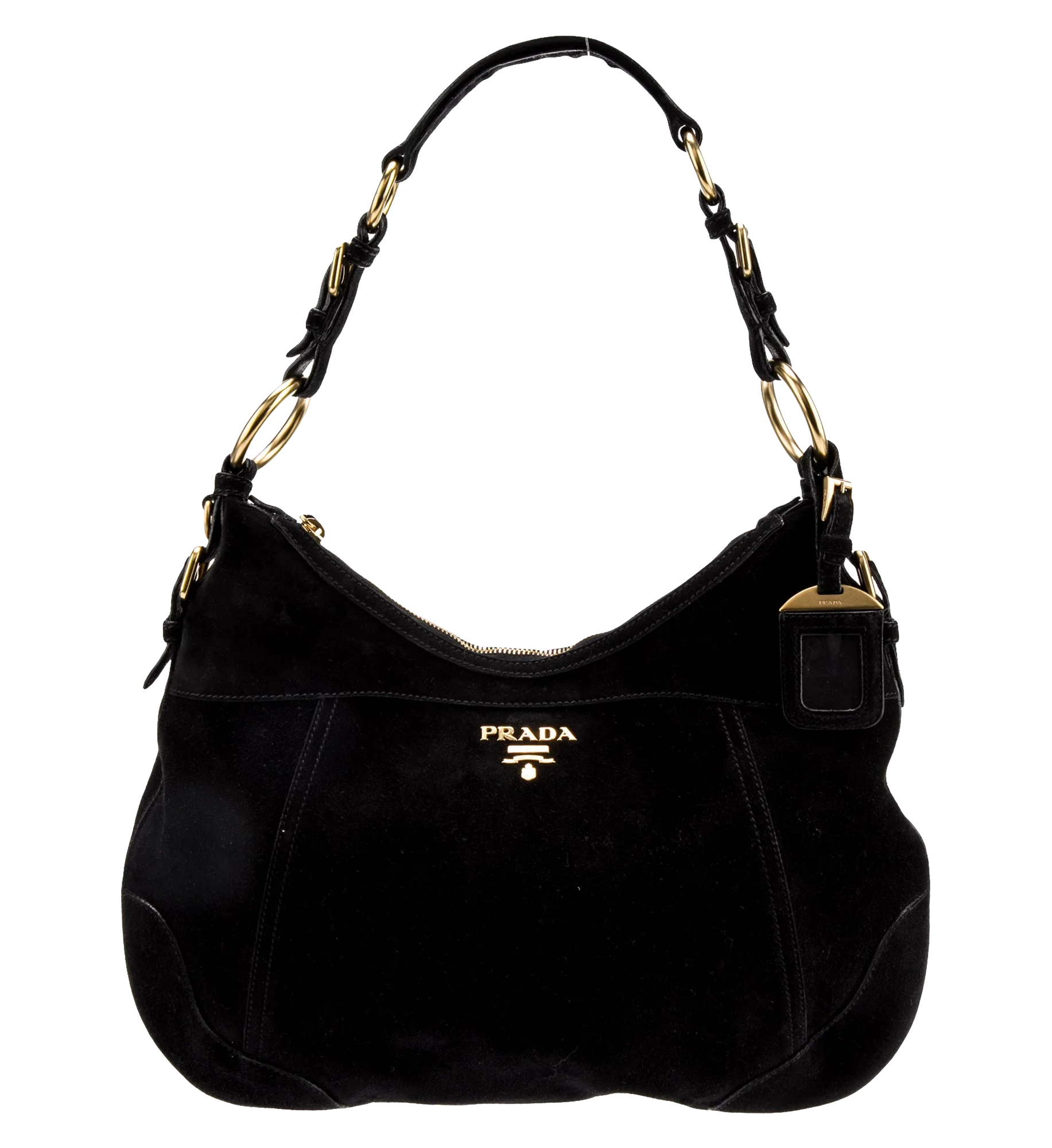 Prada Scamosciato Ring Hobo