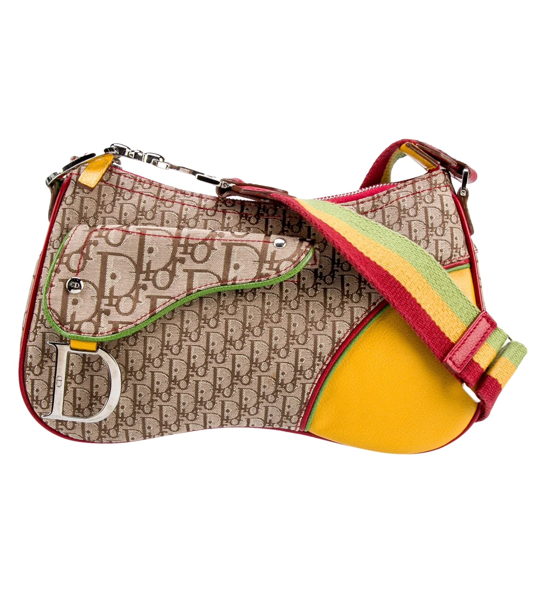 Dior Diorissimo Rasta Trotter Saddle Bag