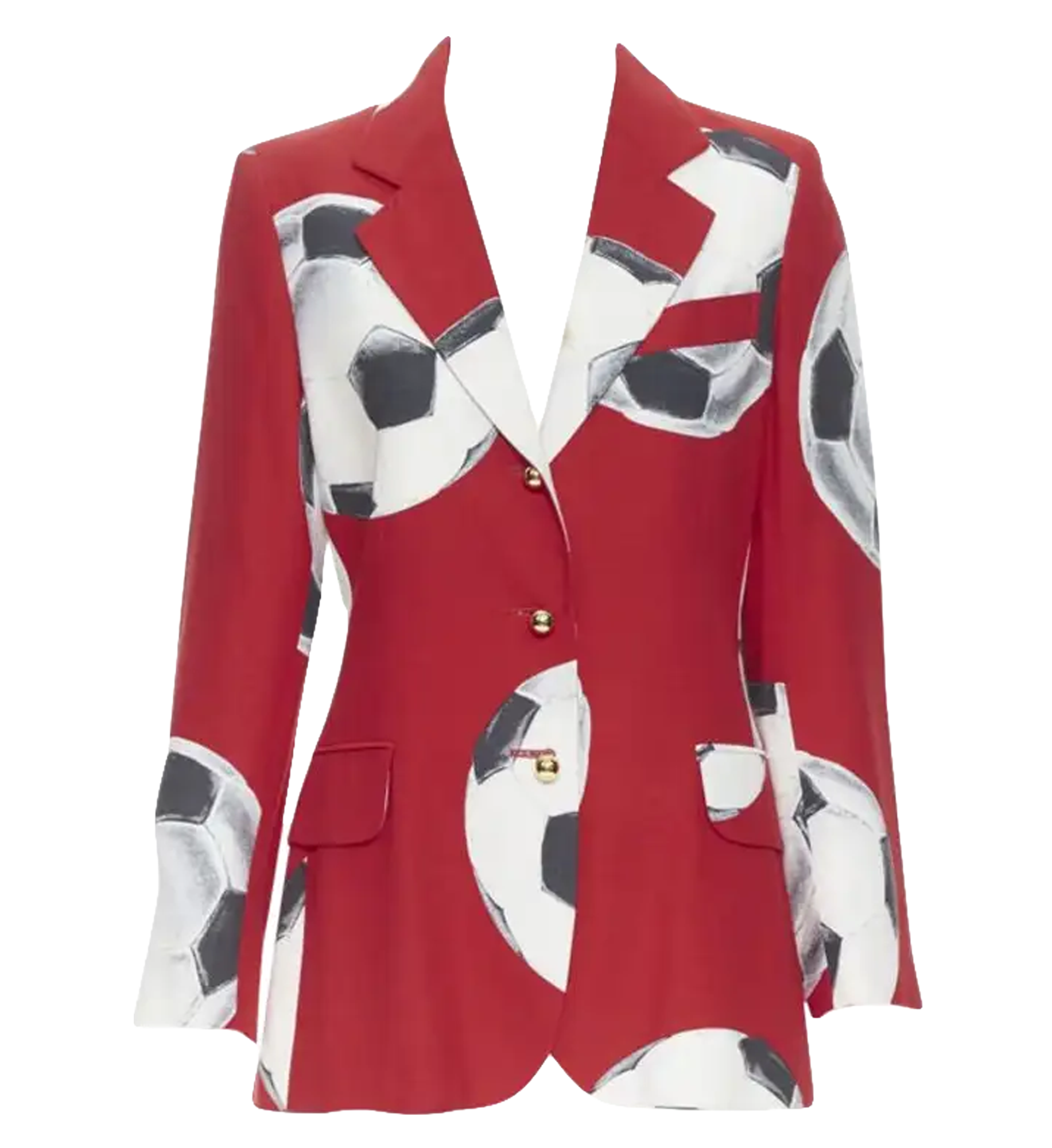 Moschino Cheap and Chic Soccer Ball Print Blazer