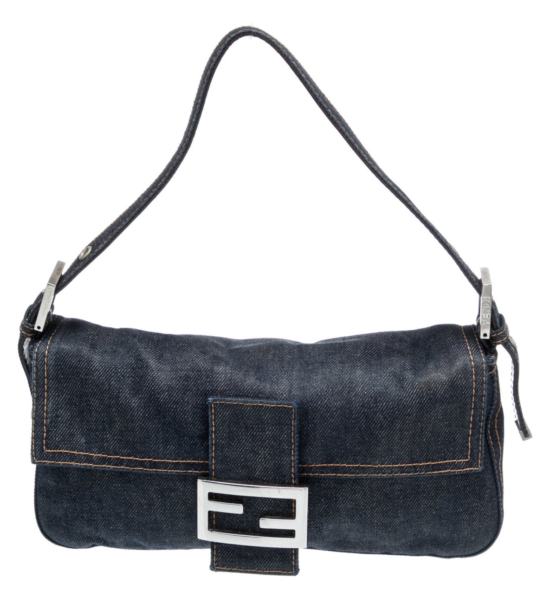 Fendi Dark Denim Baguette