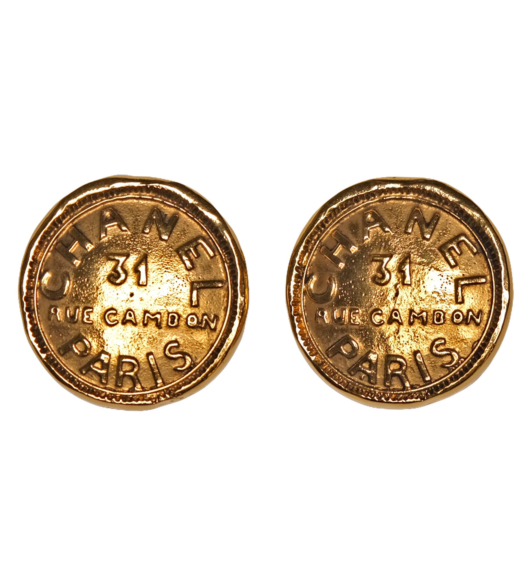 Chanel 80s Coin Clip-On Earrings