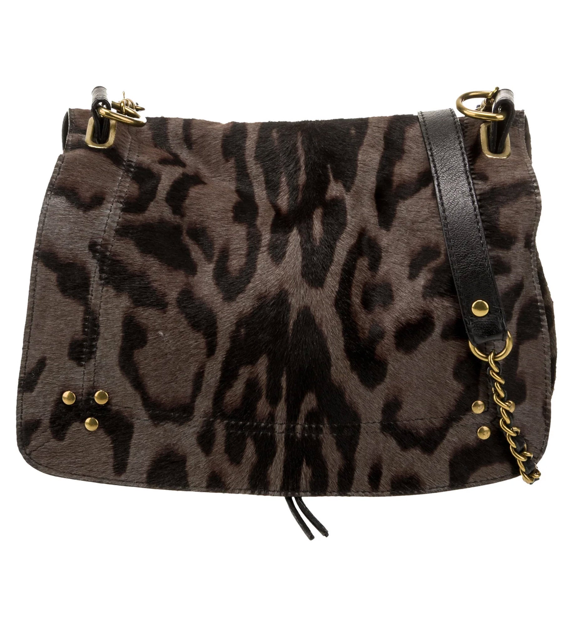 Jerome Dreyfuss Bobi Leopard Ponyhair Crossbody